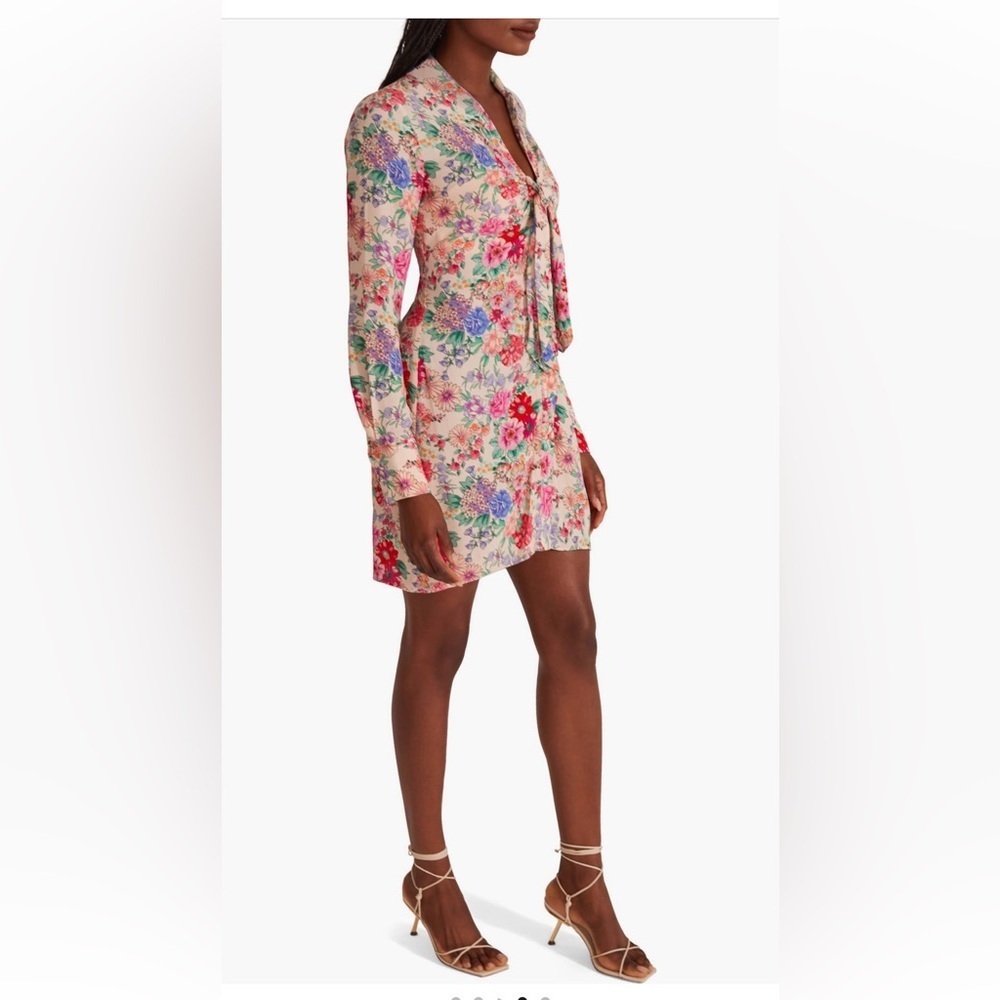 Favorite Daughter The Barely Holding It Together Floral Long
Sleeve Mini Dress 4 - Picture 3 of 7